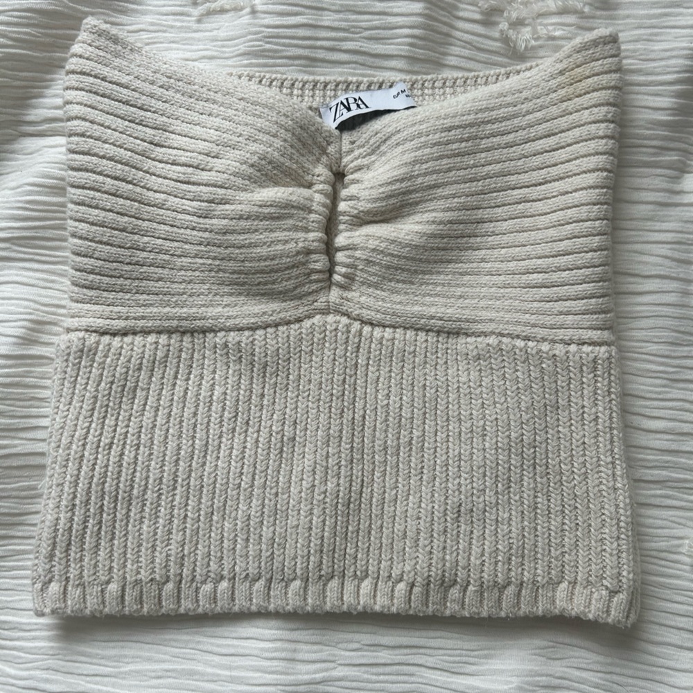 Zara Strapless Crop Top